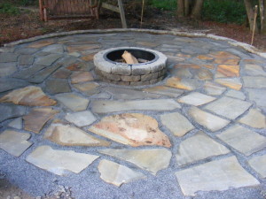 flagstone patio