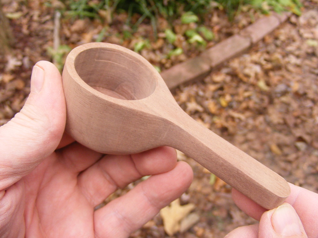 make a wooden coffee scoop