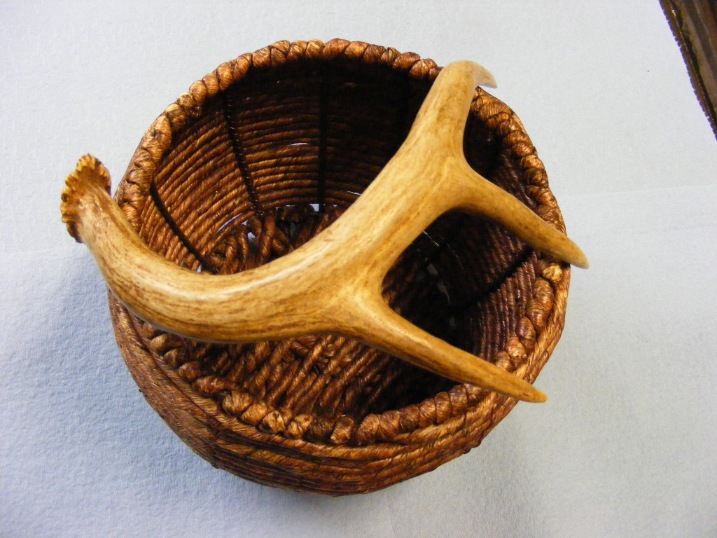 antler handle basket