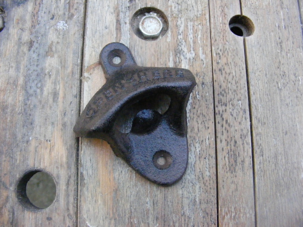 wall-mounted bottle opener