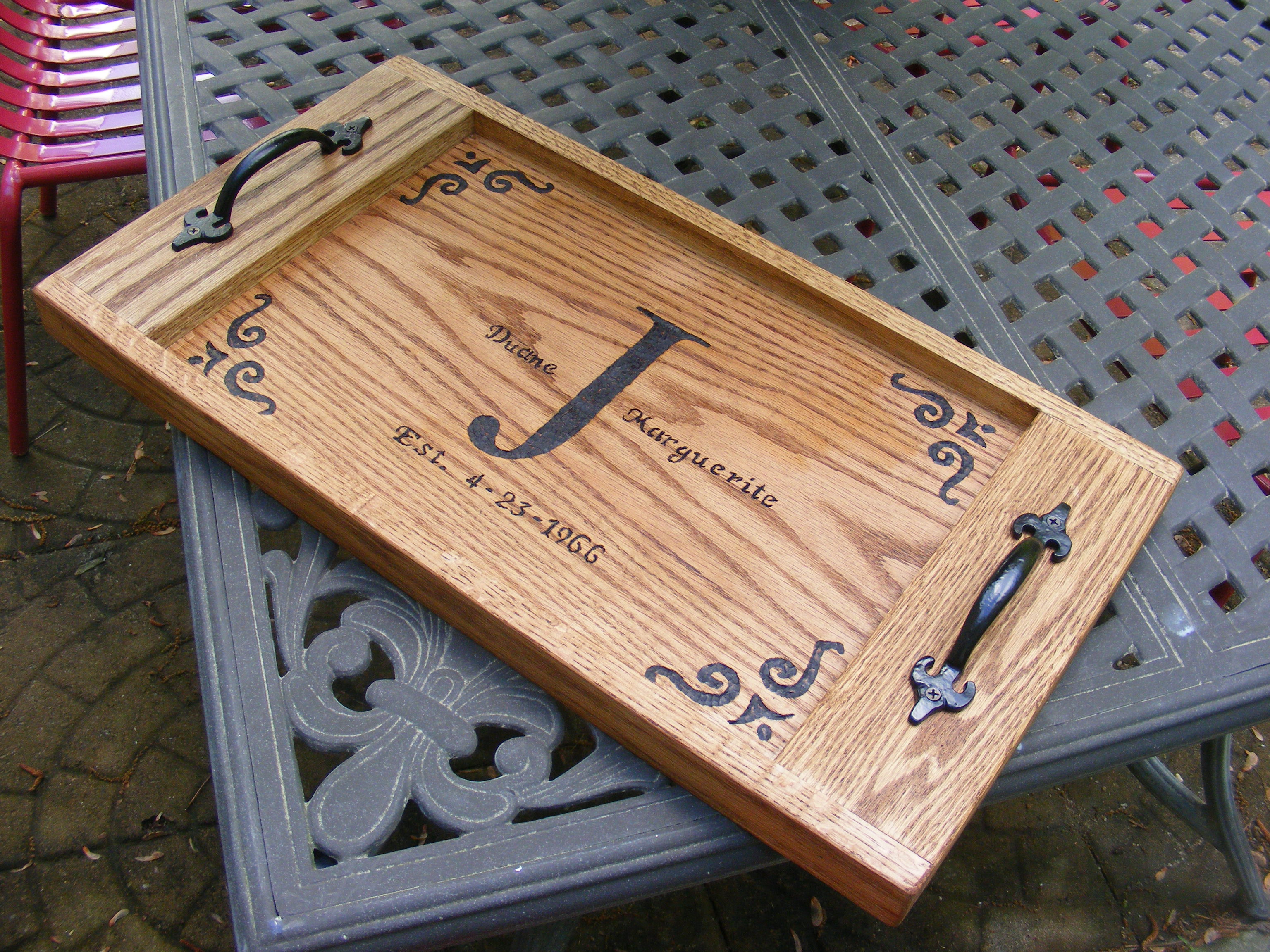 DIY Wood Burned Appetizer Tray - Simple Acres Blog