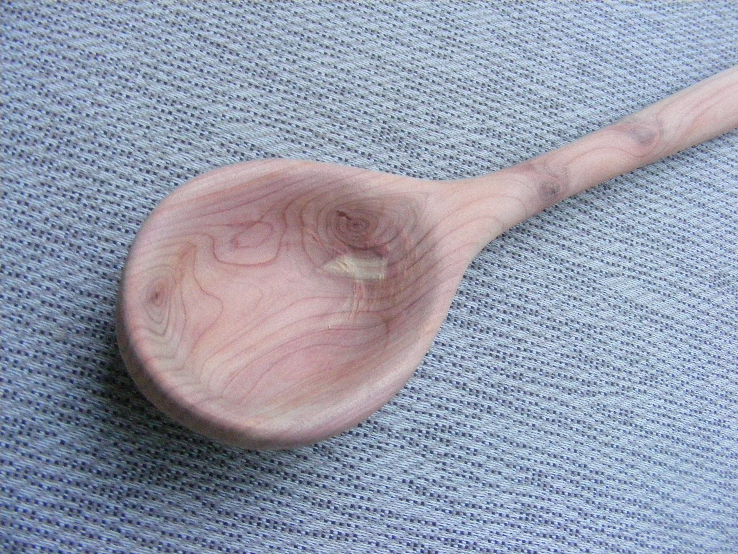 Lathe Turned Cedar Spoon