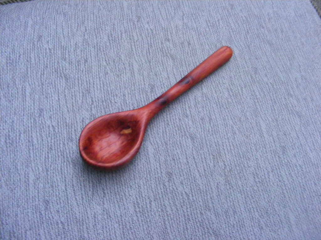 Make a cedar spoon