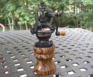 antique pepper mill