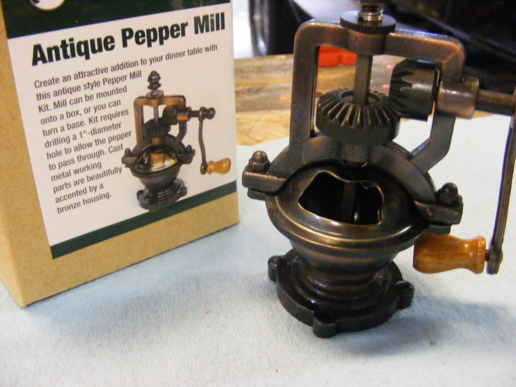 how to make an antique pepper mill grinder