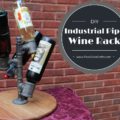 industrial pipe wine rack