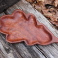 how to carve a wooden leaf tray