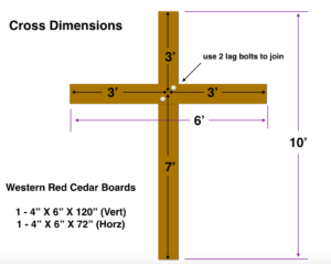 wedding cross diy