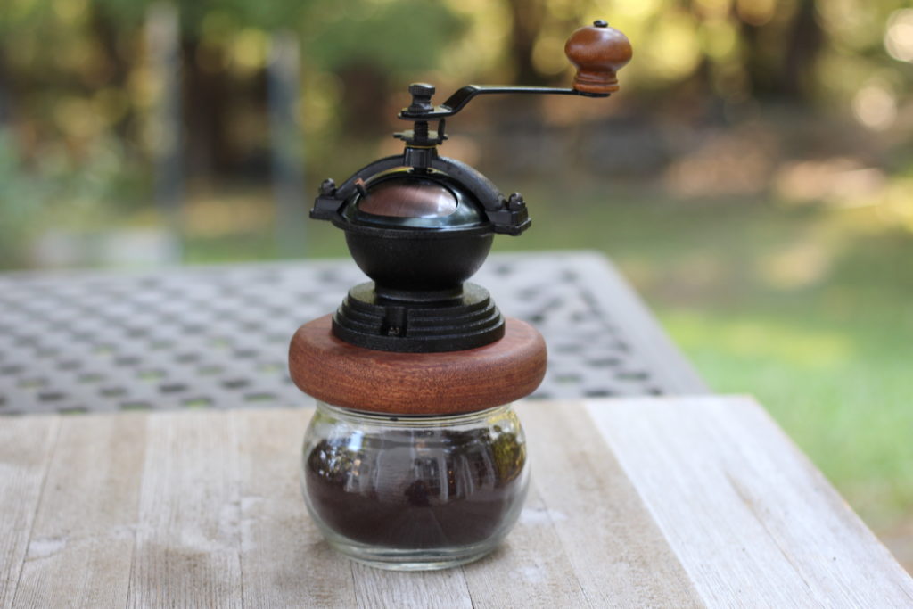 vintage hand crank coffee grinder