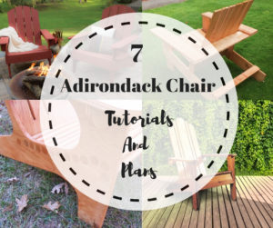 adirondack chair plans and tutorials