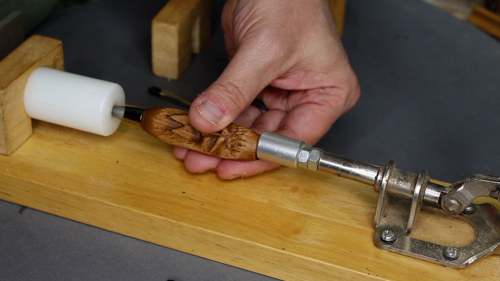 Carve a Wood Spirit on a Pen Turning
