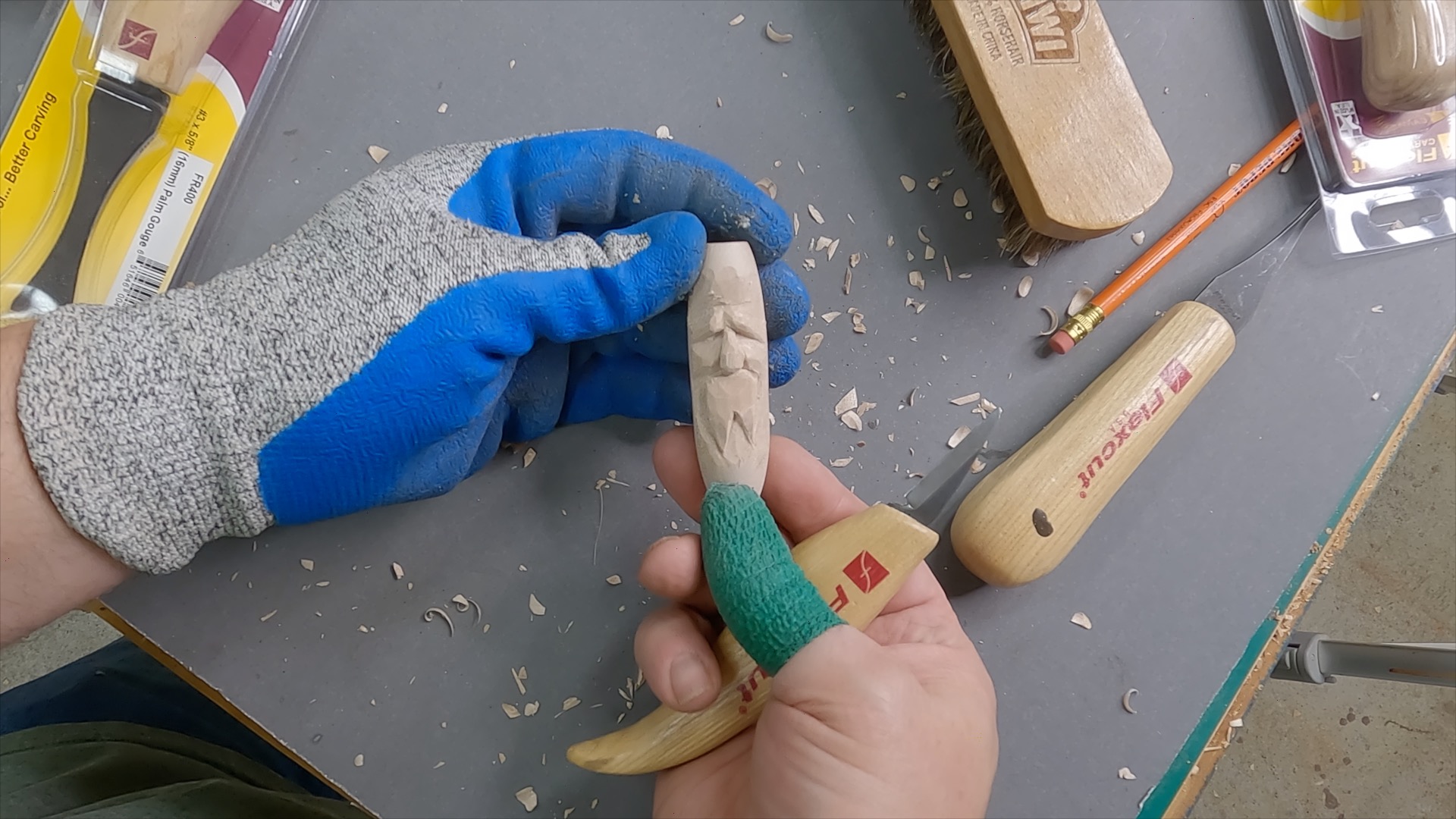 Carve a Wood Spirit on a Pen Turning
